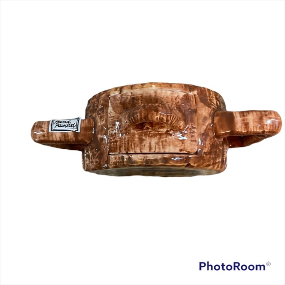 Fitz & Floyd creamer and sugar log Vermont Country Prairie Maple Woods Nature - Picture 8 of 11